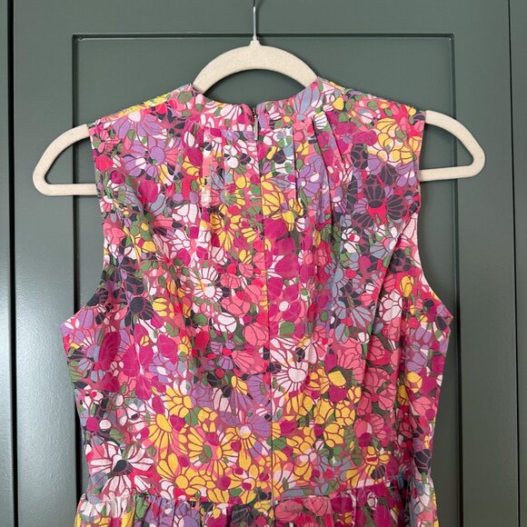 Kate Spade Floral Dots Burnout Sleeveless Midi Dress - Picture 6 of 8